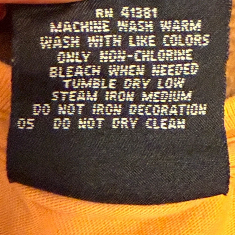 Vintage Polo Sport Ralph Lauren POLO 67 Graphic T Shirt Orange Large Cotton